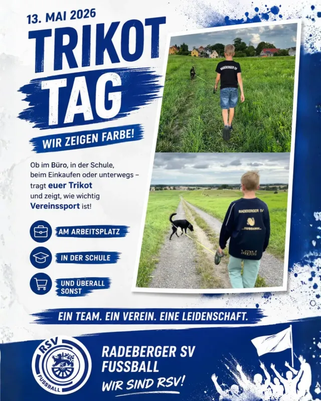Trikottag 2026: Zeigt Flagge für den Radeberger SV!