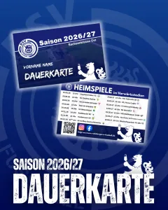Dauerkarte Saison 2026/27 🎫